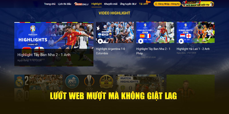 Lướt web mượt mà không giật lag